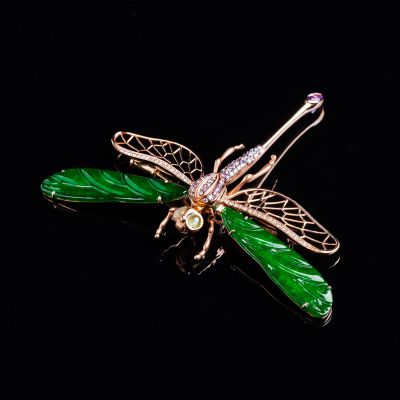 灵动•栖紫蜓 胸针