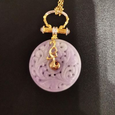 怀表翡翠吊坠