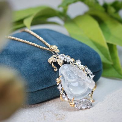 翡翠财神爷吊坠