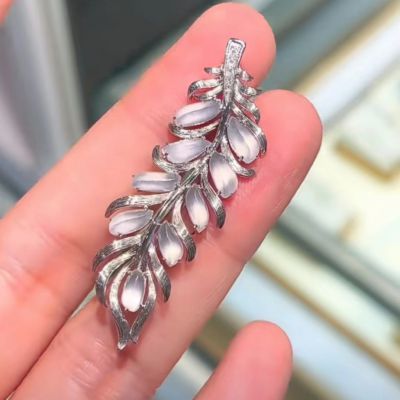 翼系列·翡翠18K金胸针