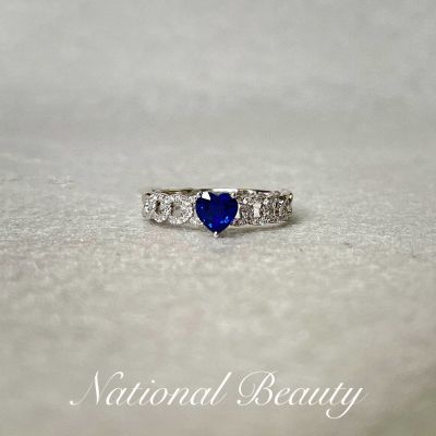 18K白蓝宝石戒指