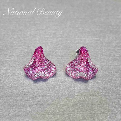 18K金/钛金钻石耳饰