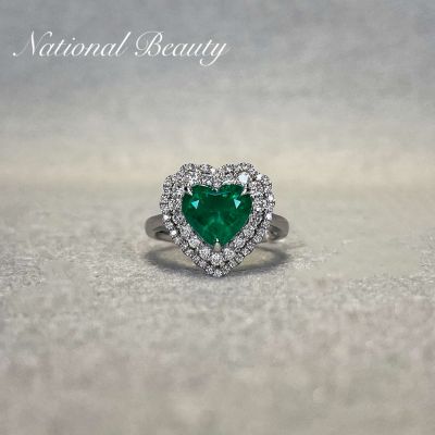 18K白祖母绿戒指Z沃