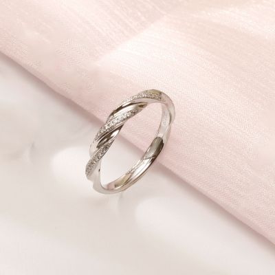 18K金钻石对戒(女戒)