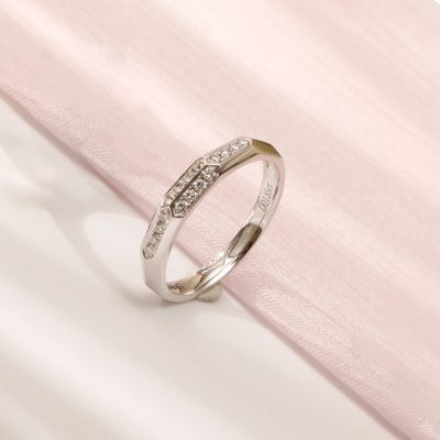 18K金钻石对戒（女戒）