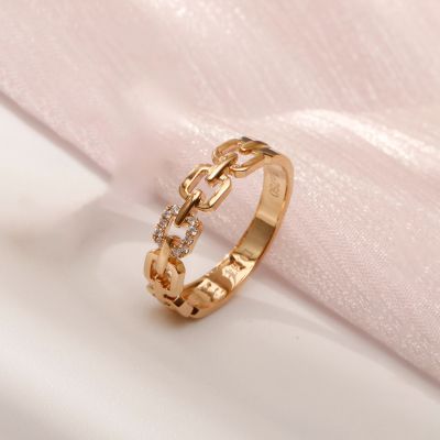 18K金钻石对戒（女戒）