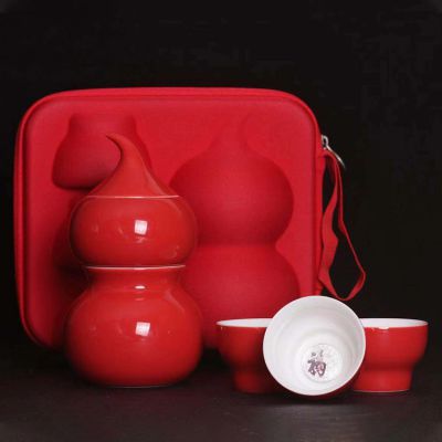 [预订款]平安福·便携茶具 镶银茶具套装户外旅行银茶具随身便携包