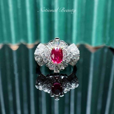 18K无烧鸽血戒指