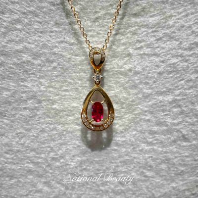 18K红红宝石套链