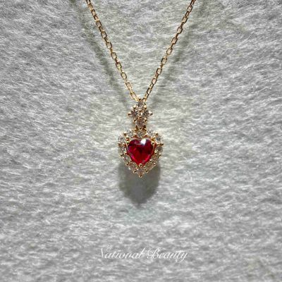 18K红红宝石套链