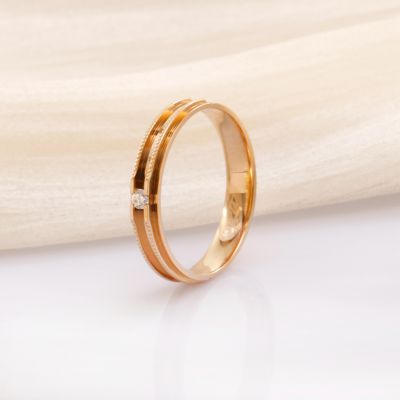 18K钻石石情侣对戒(男款)