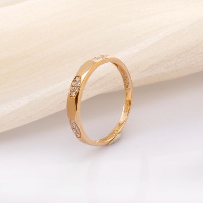 18K金钻石情侣对戒(女款)