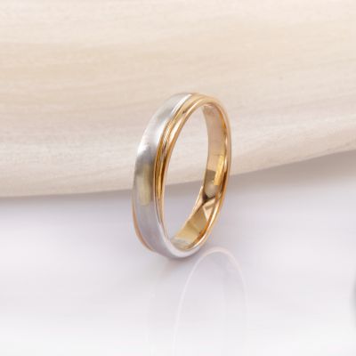 18K金钻石情侣对戒（男款）