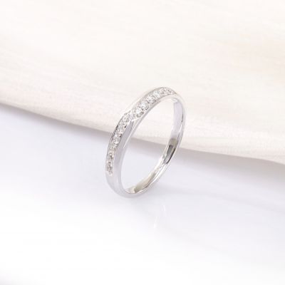 18K金钻石情侣对戒（女款）