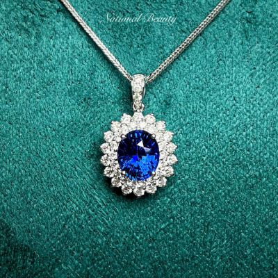 18K金蓝宝石吊坠