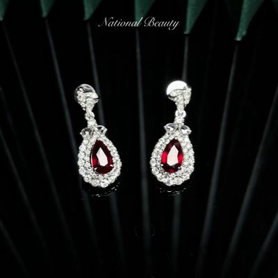 Au750红宝石耳饰