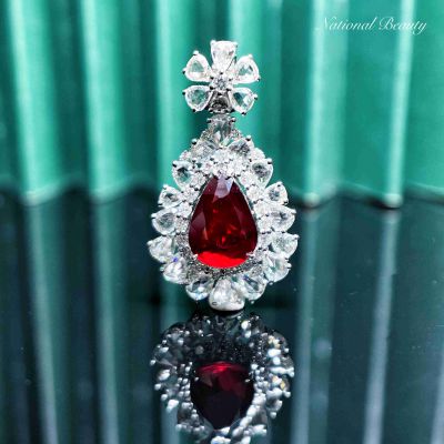 Au750红宝石吊坠