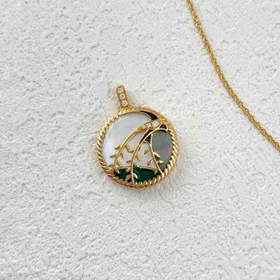 18K金贝壳吊坠(春分)