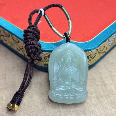 和田玉雕刻观音挂件