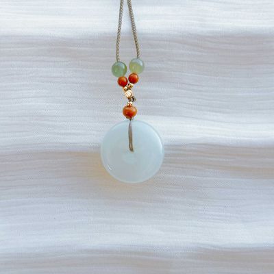 和田玉平安扣挂件