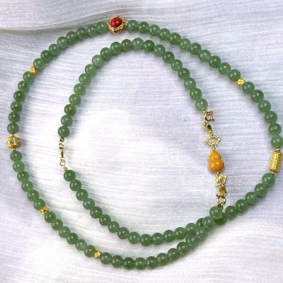 和田玉南红玛瑙项链