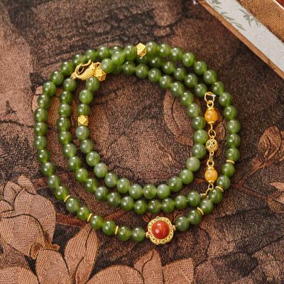 和田玉 南红玛瑙项链