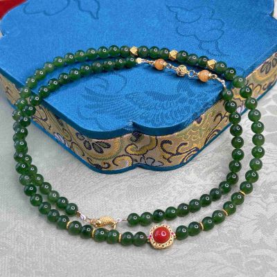 和田玉项链珠链