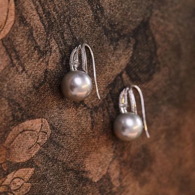 18K金珍珠耳饰