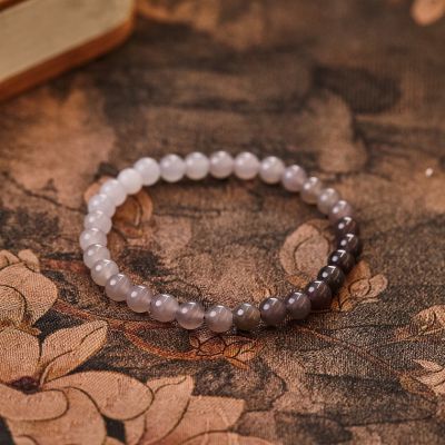 烟灰紫和田玉手串