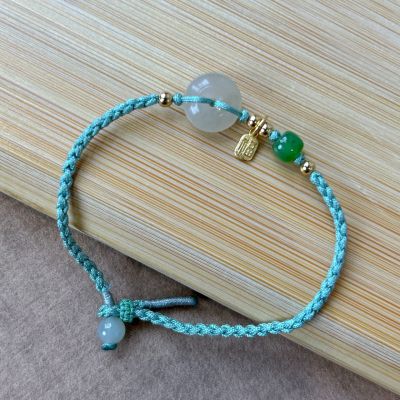 S925银和田玉手绳