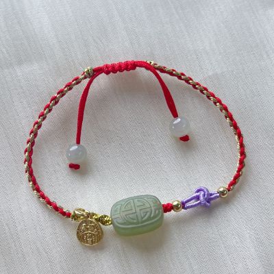 S925银和田玉手绳