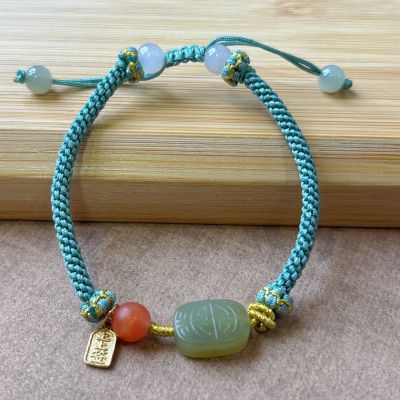 S925银和田玉手绳