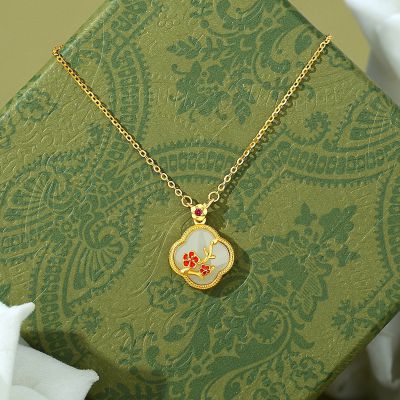 S925银和田玉 项链