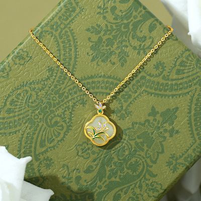 S925银和田玉 项链