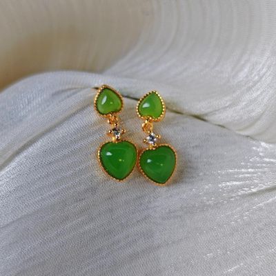 S925银和田玉 耳饰