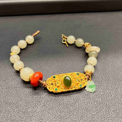 S925银和田玉手串