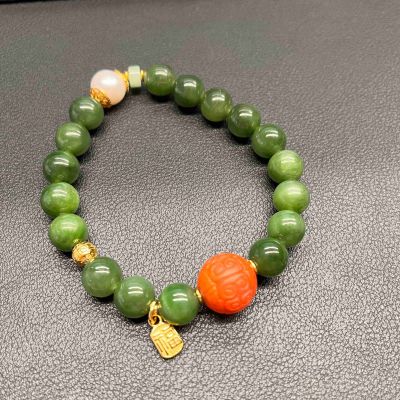 S925银和田玉手串