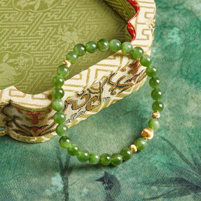 S925银和田玉 手链