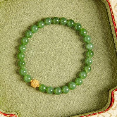 S925银和田玉 手链