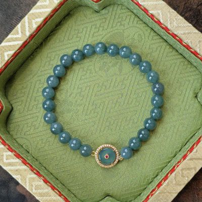 S925银和田玉手链