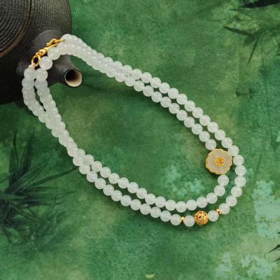 S925银和田玉 项链