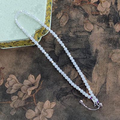 S925银珍珠和田玉 项链