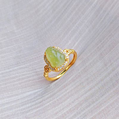 S925银和田玉 戒指