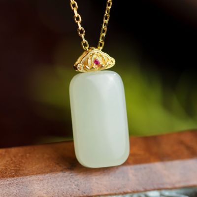 S925银和田玉 吊坠